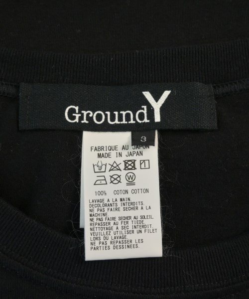 Ground Y（グラウンド　ワイ）Tシャツ・カットソー 黒 サイズ:3(M位) メンズ/2200658095092