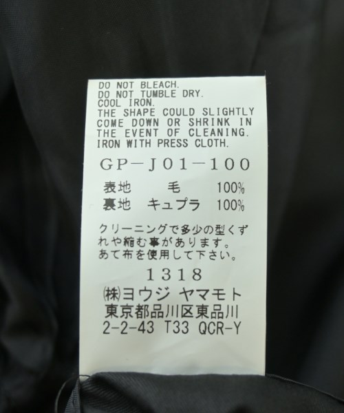 Ground Y（グラウンド　ワイ）ジャケット 黒 サイズ:4(L位) メンズ/2200661141021