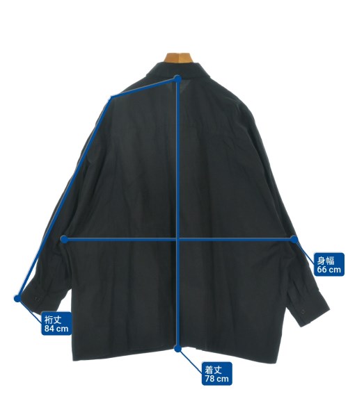 Ground Y（グラウンド　ワイ）カジュアルシャツ 黒 サイズ:1(XS位) メンズ/2200658313035