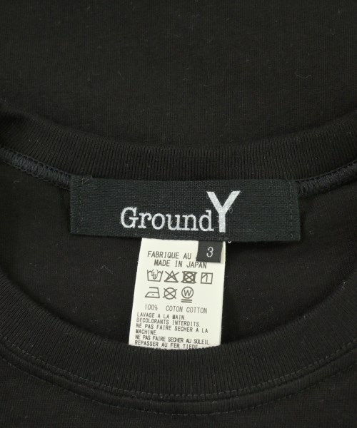 Ground Y（グラウンド　ワイ）Tシャツ・カットソー 黒 サイズ:3(M位) メンズ/2200715908037