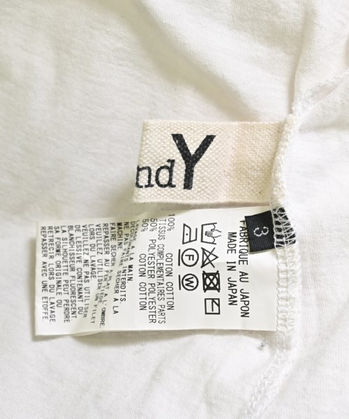 Ground Y（グラウンド　ワイ）Tシャツ・カットソー 白 サイズ:3(M位) メンズ/2200635331076