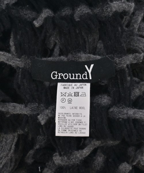 Ground Y（グラウンド　ワイ）マフラー 黒 サイズ:- メンズ/2200705090087