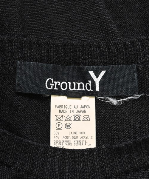 Ground Y（グラウンド　ワイ）ニット・セーター 黒 サイズ:3(M位) メンズ/2200662468141