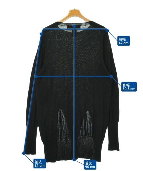 Ground Y（グラウンド　ワイ）ニット・セーター 黒 サイズ:3(M位) メンズ/2200662468141