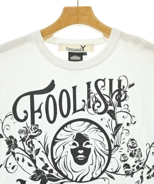 Ground Y（グラウンド　ワイ）Tシャツ・カットソー 白 サイズ:3(M位) レディース/2200663932078