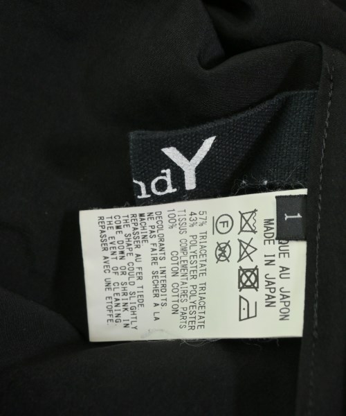 Ground Y（グラウンド　ワイ）シャツワンピース 黒 サイズ:1(XS位) レディース/2200670839032