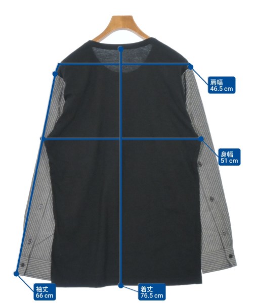 Ground Y（グラウンド　ワイ）Tシャツ・カットソー 黒 サイズ:3(M位) メンズ/2200685964040