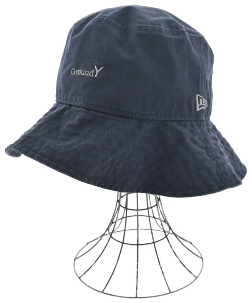 Ground Y(グラウンド　ワイ)ハット 紺 サイズ:M/L/2200681593046