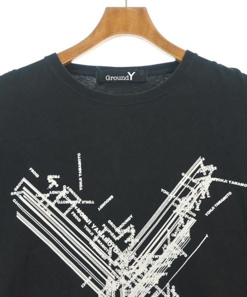 Ground Y（グラウンド　ワイ）Tシャツ・カットソー 黒 サイズ:4(L位) メンズ/2200692286067