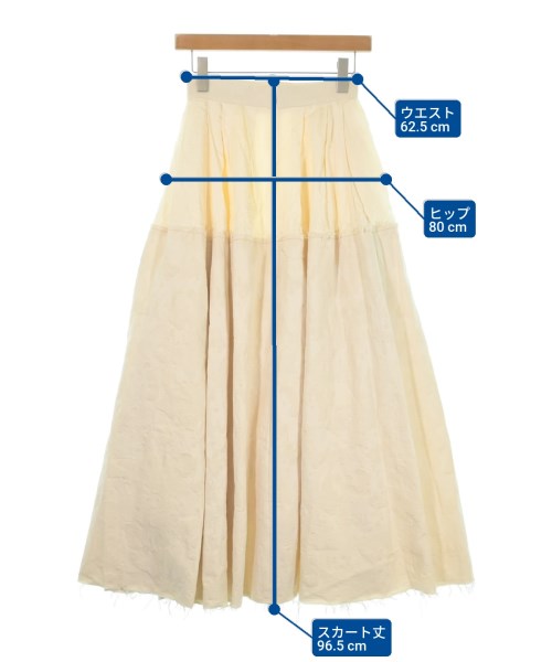 Erdem（アーデム）ロング・マキシ丈スカート 白 サイズ:40(M位) レディース/2200629548114