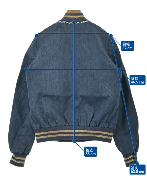 PHILIPP PLEIN（フィリップ　プレイン）ブルゾン 紺 サイズ:M レディース/2200654124246