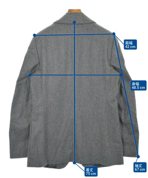 Walter Van Beirendonck（ウォルターヴァンベイレンドンク）テーラードジャケット グレー サイズ:50(XL位) メンズ/2200634841040