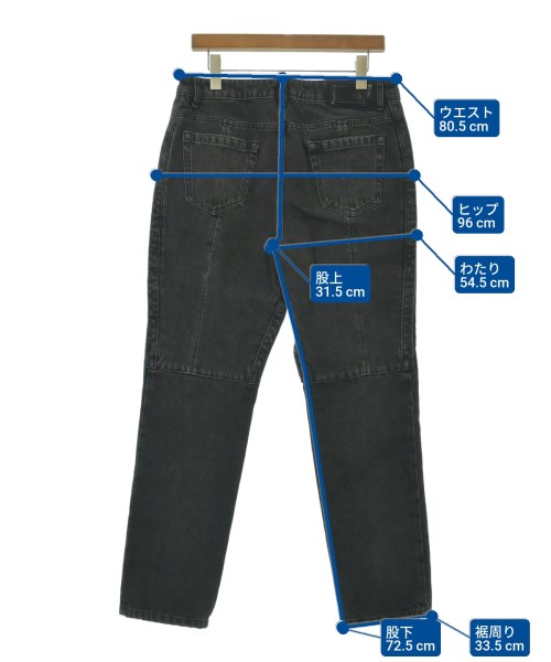 Juun.J（ジュン　ジー）デニムパンツ 黒 サイズ:48(L位) メンズ/2200638105209