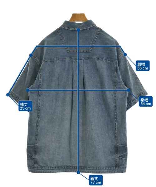 Juun.J（ジュン　ジー）カジュアルシャツ 紺 サイズ:46(M位) メンズ/2200629827011