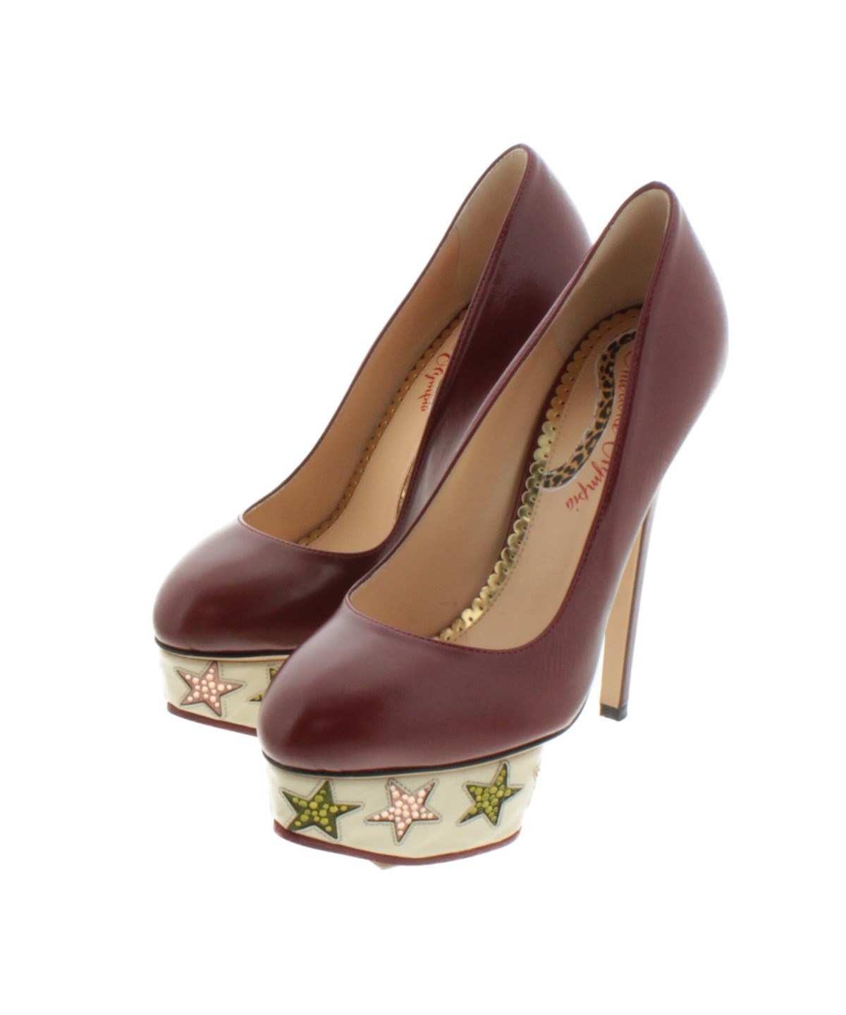 Charlotte Olympia（シャーロットオリンピア）パンプス 赤 サイズ:34