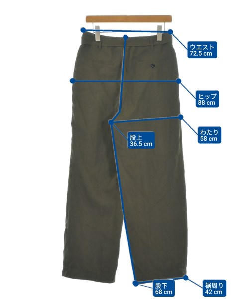 LEMAIRE（ルメール）スラックス 茶 サイズ:44(S位) メンズ/2200636750036