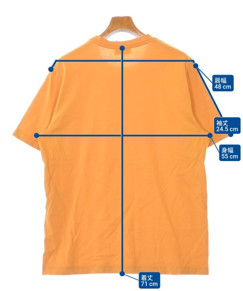 LEMAIRE（ルメール）Tシャツ・カットソー オレンジ サイズ:M メンズ/2200641975028