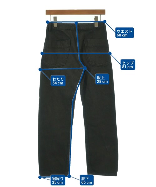 LEMAIRE（ルメール）デニムパンツ 黒 サイズ:34(XS位) レディース/2200616119020