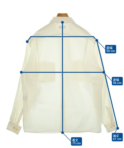 LEMAIRE（ルメール）カジュアルシャツ 白 サイズ:46(M位) メンズ/2200626095062