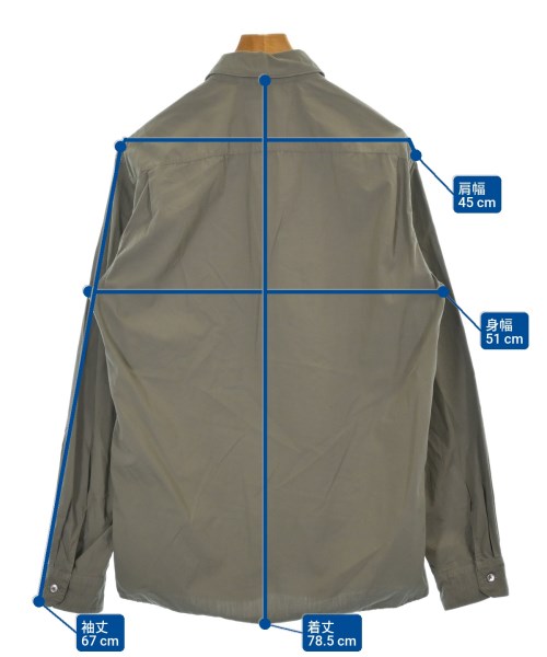 LEMAIRE（ルメール）カジュアルシャツ カーキ サイズ:M メンズ/2200626817282