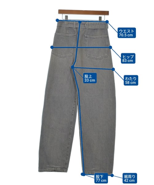 LEMAIRE（ルメール）デニムパンツ グレー サイズ:XS メンズ/2200632909025