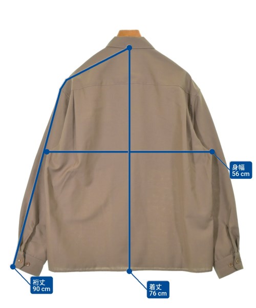 LEMAIRE（ルメール）カジュアルシャツ ベージュ サイズ:M メンズ/2200621813098