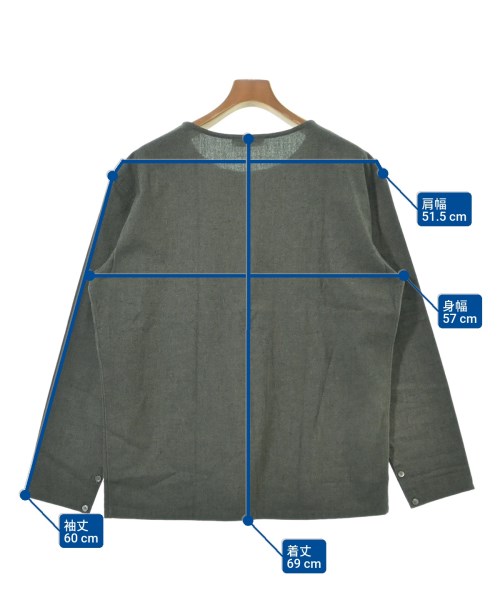 LEMAIRE（ルメール）カジュアルシャツ グレー サイズ:46(M位) メンズ/2200612615038