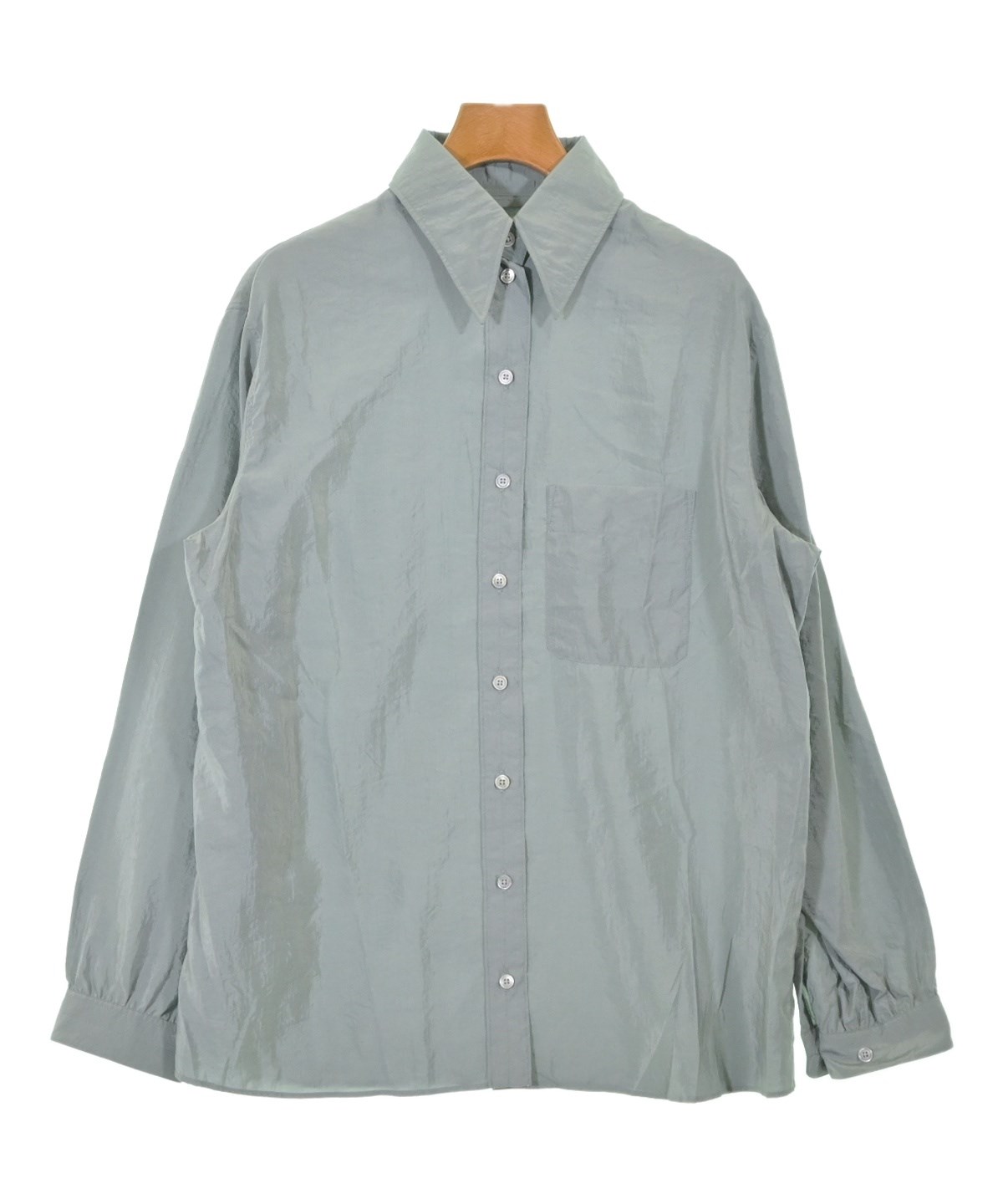 メル32195 LEMAIRE（ルメール）カジュアルシャツ 緑 サイズ:38(S位