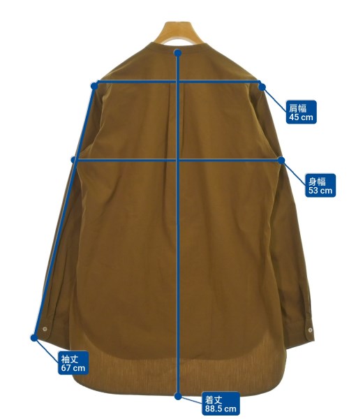 LEMAIRE（ルメール）カジュアルシャツ 茶 サイズ:46(M位) メンズ/2200675473132