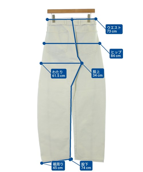 LEMAIRE（ルメール）デニムパンツ 白 サイズ:XXS レディース/2200680249067