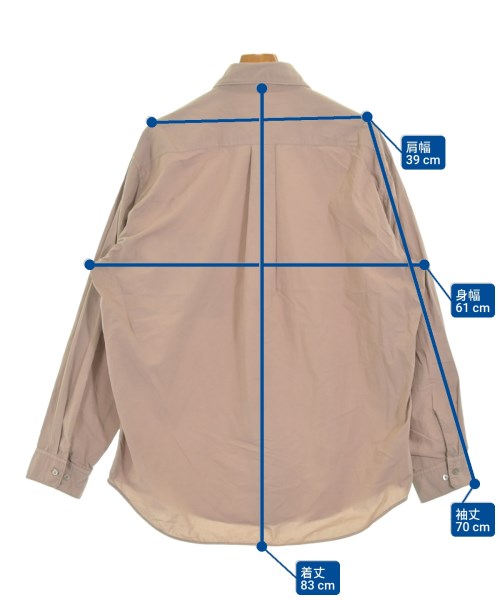 LEMAIRE（ルメール）カジュアルシャツ 茶 サイズ:XL メンズ/2200672509247