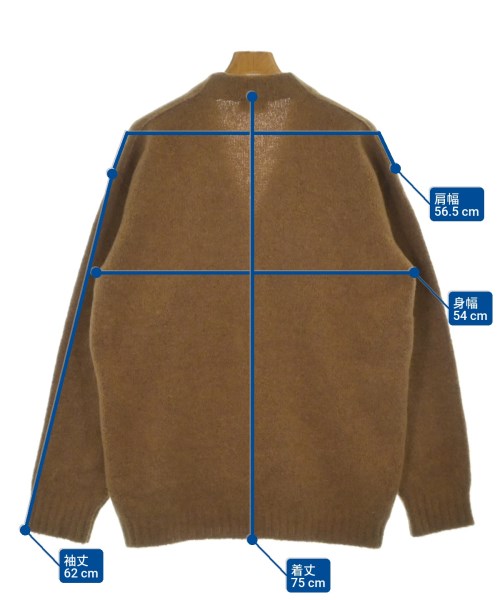 LEMAIRE（ルメール）カーディガン 茶 サイズ:S メンズ/2200654815069