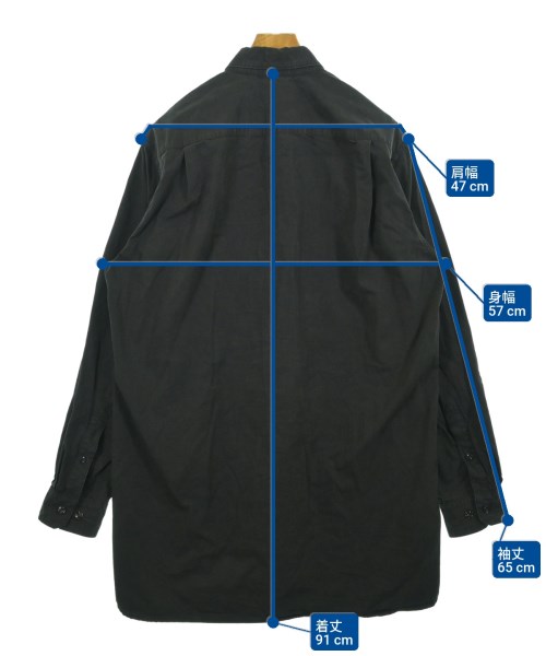 LEMAIRE（ルメール）カジュアルシャツ 黒 サイズ:48(M位) メンズ/2200647873649