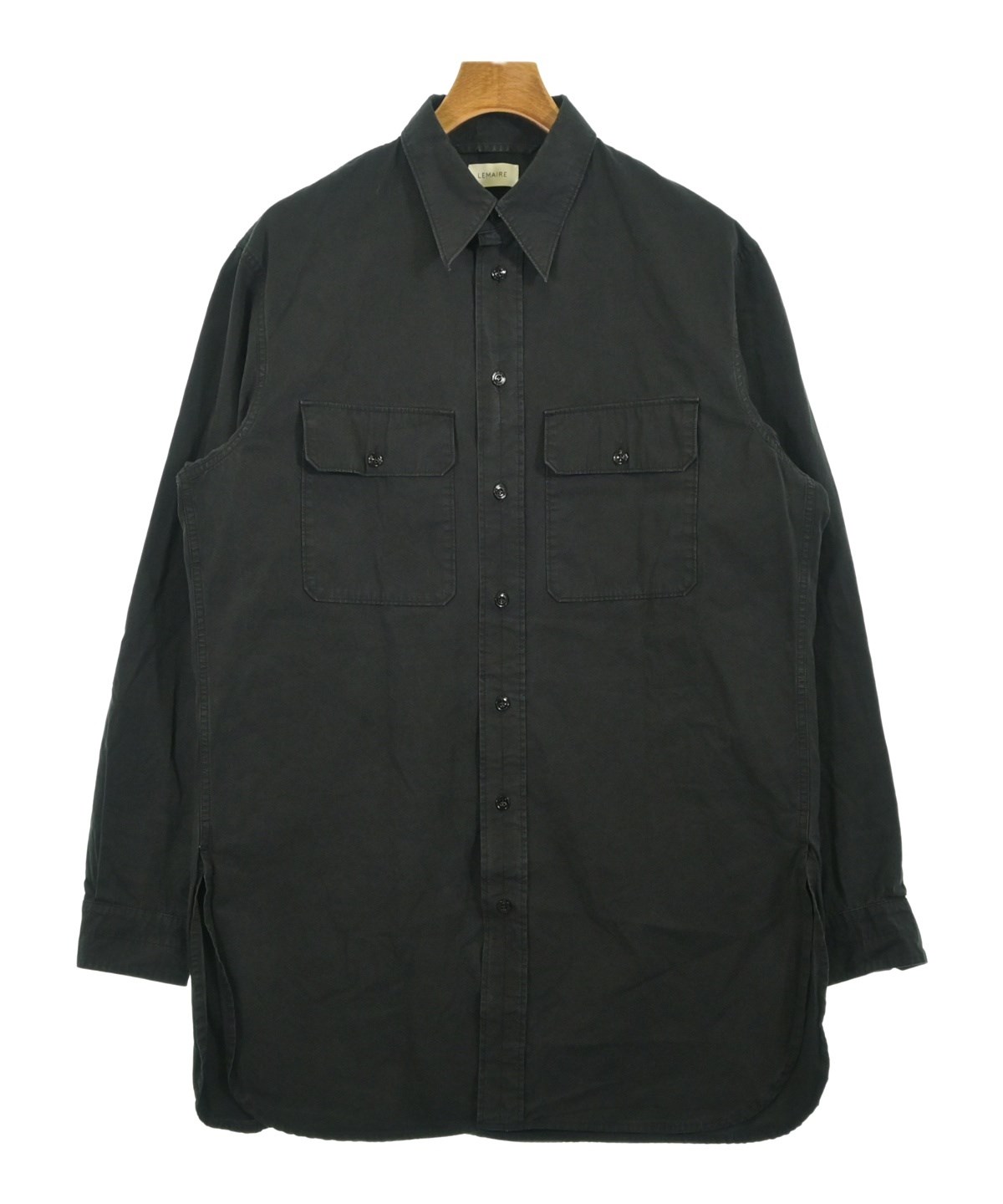 LEMAIRE（ルメール）カジュアルシャツ 黒 サイズ:48(M位) メンズ
