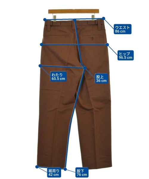 LEMAIRE（ルメール）スラックス 茶 サイズ:48(L位) メンズ/2200656438099