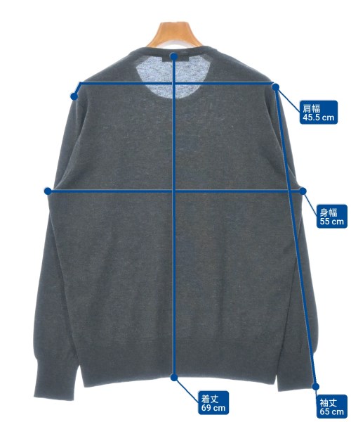 LEMAIRE（ルメール）ニット・セーター グレー サイズ:L メンズ/2200657717018