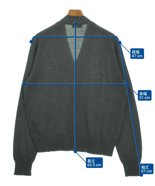 LEMAIRE（ルメール）カーディガン グレー サイズ:S メンズ/2200660358017