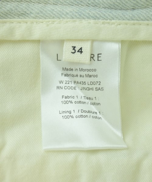 LEMAIRE（ルメール）デニムパンツ 青 サイズ:34(XXS位) レディース/2200704225435