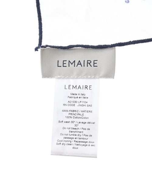 LEMAIRE（ルメール）バンダナ・スカーフ 白 サイズ:- レディース/2200705408486