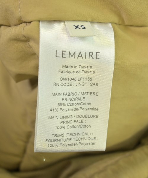 LEMAIRE（ルメール）ダウンジャケット/ダウンベスト ベージュ サイズ:XS レディース/2200709124023