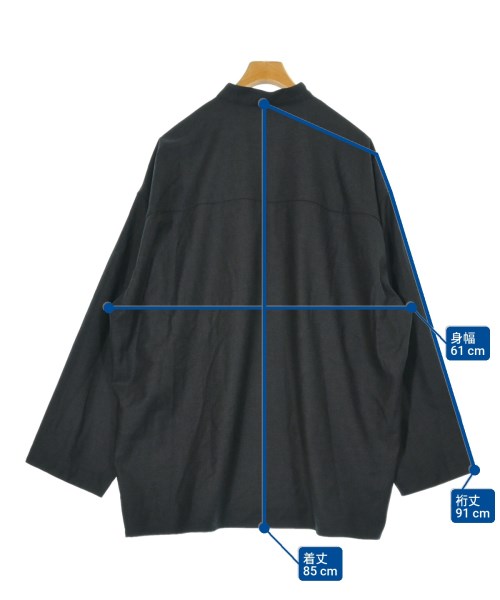 LEMAIRE（ルメール）カジュアルシャツ 黒 サイズ:48(L位) メンズ/2200662547013