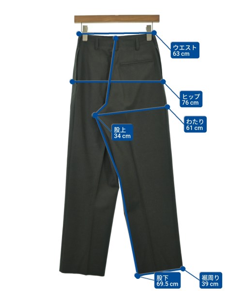 LEMAIRE（ルメール）スラックス カーキ サイズ:44(L位) レディース/2200665832017