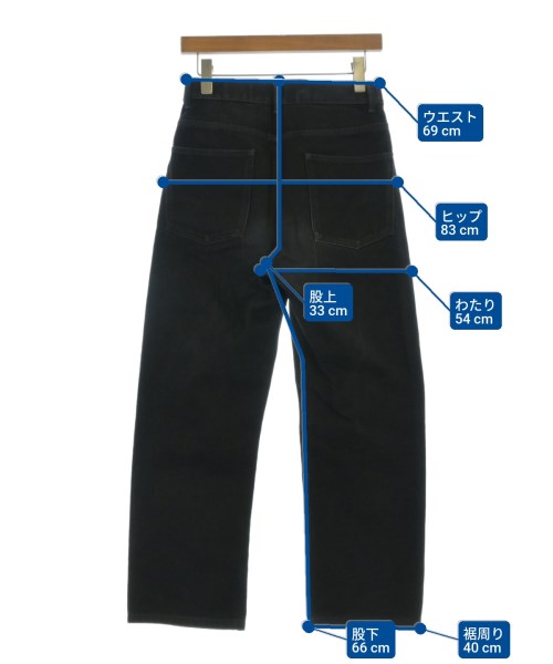 LEMAIRE（ルメール）デニムパンツ 黒 サイズ:44(L位) レディース/2200665832048