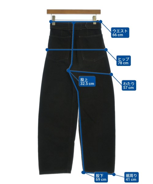 LEMAIRE（ルメール）デニムパンツ 黒 サイズ:XXS レディース/2200665832055