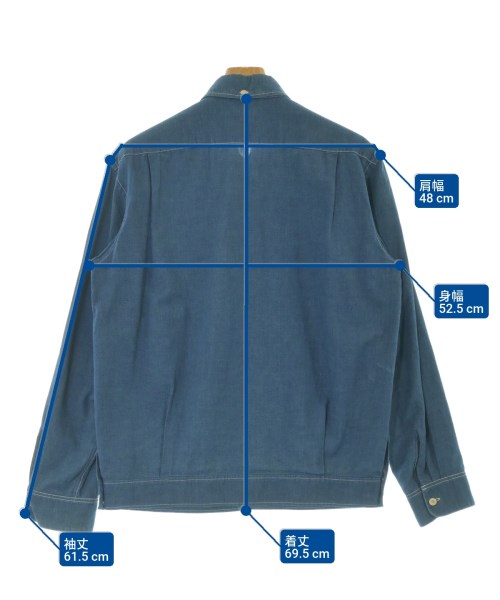 LEMAIRE（ルメール）カジュアルシャツ 紺 サイズ:48(L位) メンズ/2200671016074