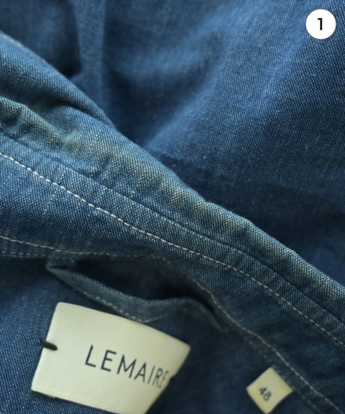 LEMAIRE（ルメール）カジュアルシャツ 紺 サイズ:48(L位) メンズ/2200671016074