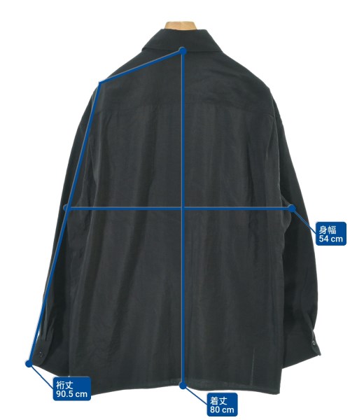 LEMAIRE（ルメール）カジュアルシャツ 黒 サイズ:48(L位) メンズ/2200672311017