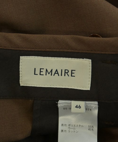 LEMAIRE（ルメール）スラックス 茶 サイズ:46(M位) メンズ/2200721903026