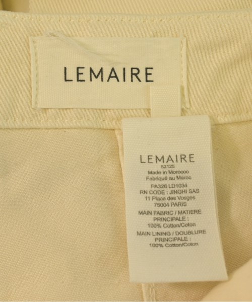 LEMAIRE（ルメール）デニムパンツ 白 サイズ:XS メンズ/2200723609032