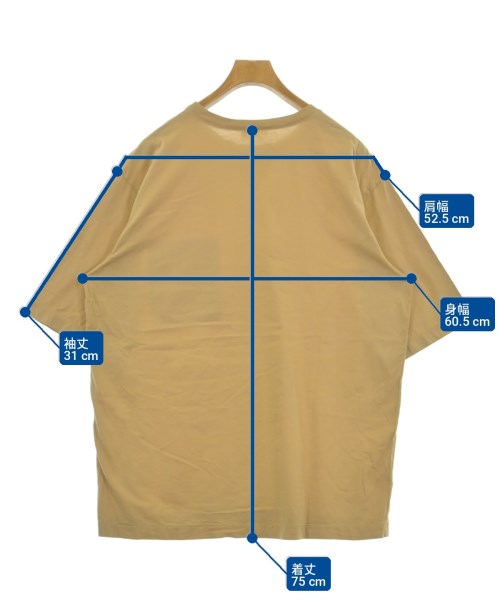 LEMAIRE（ルメール）Tシャツ・カットソー ベージュ サイズ:M メンズ/2200726753046